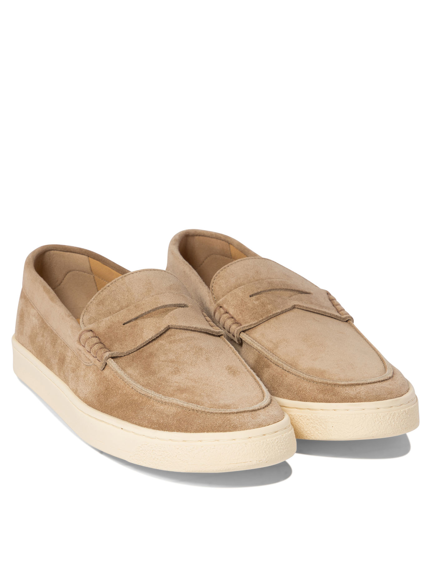 BRUNELLO CUCINELLI Beige Suede loafers